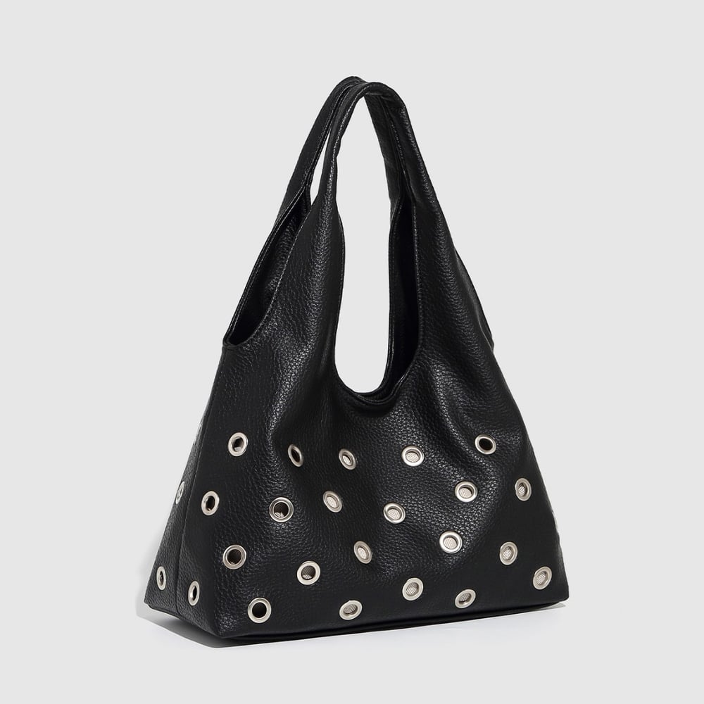 1 PieceLight Luxury Solid-color Rivet with Large Capacity Women’s Shoulder Bags h5Picture2