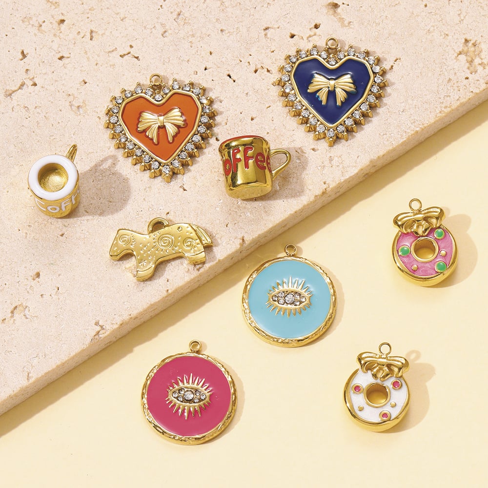 1 Piece Casual Food Stainless Steel Women's Pendants Picture5