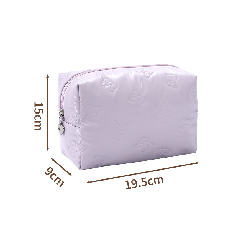 1 Pair Simple Series Classic Solid Color  Women's Makeup Bags Picture3