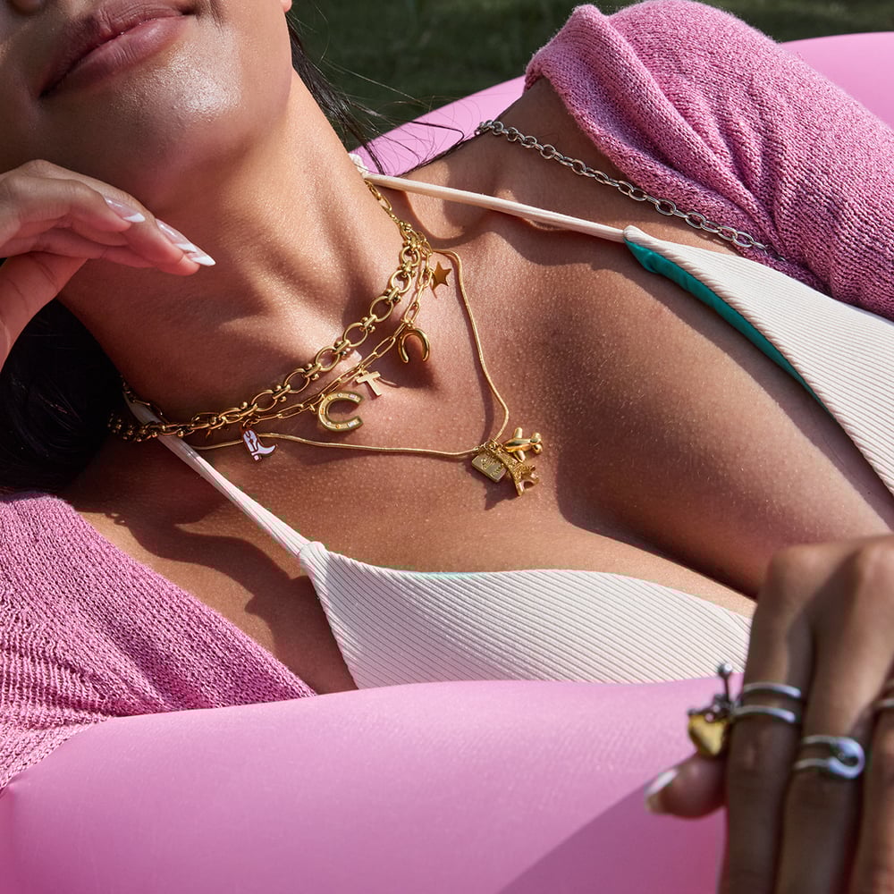 1 Piece Classic Series Eiffel Tower Stainless Steel Gold Color Women's Pendant Necklaces h5Picture3