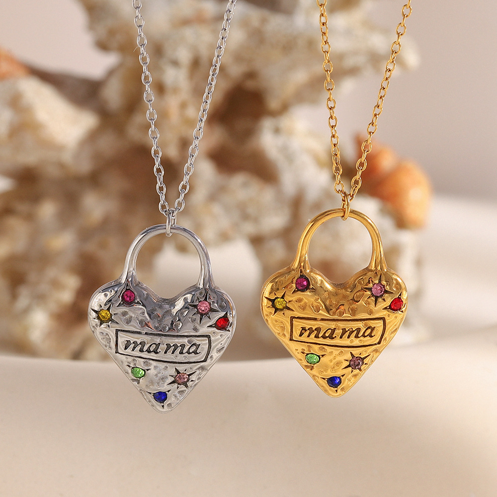 1 Piece Simple Series Classic Heart Stainless Steel Women's Pendant Necklaces h5Picture4