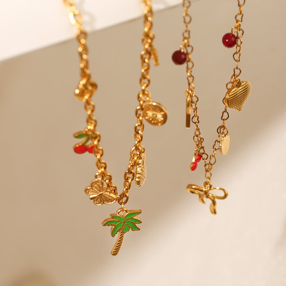 Simple Daily Bow Knot Stainless Steel  Women's Pendant Necklaces h5Picture4