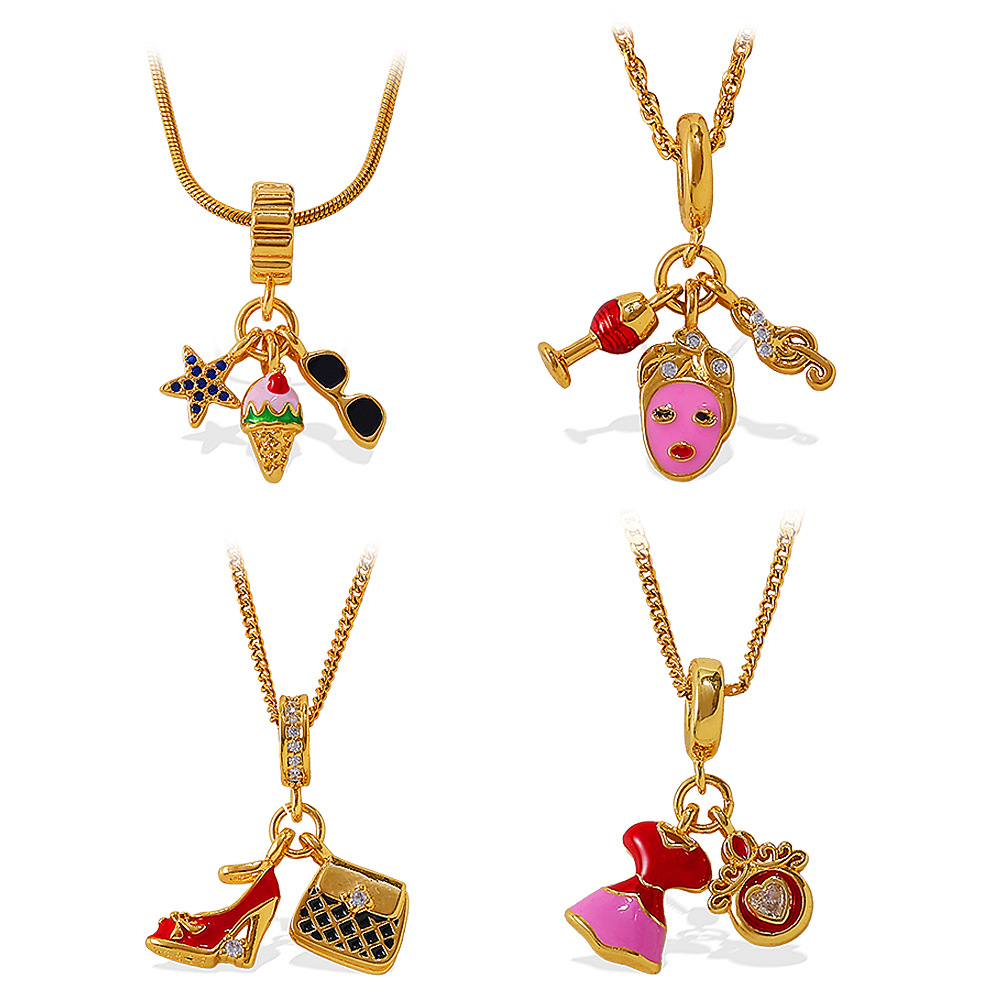 Collier pendentif DIY en acier inoxydable 1 pièce Image5