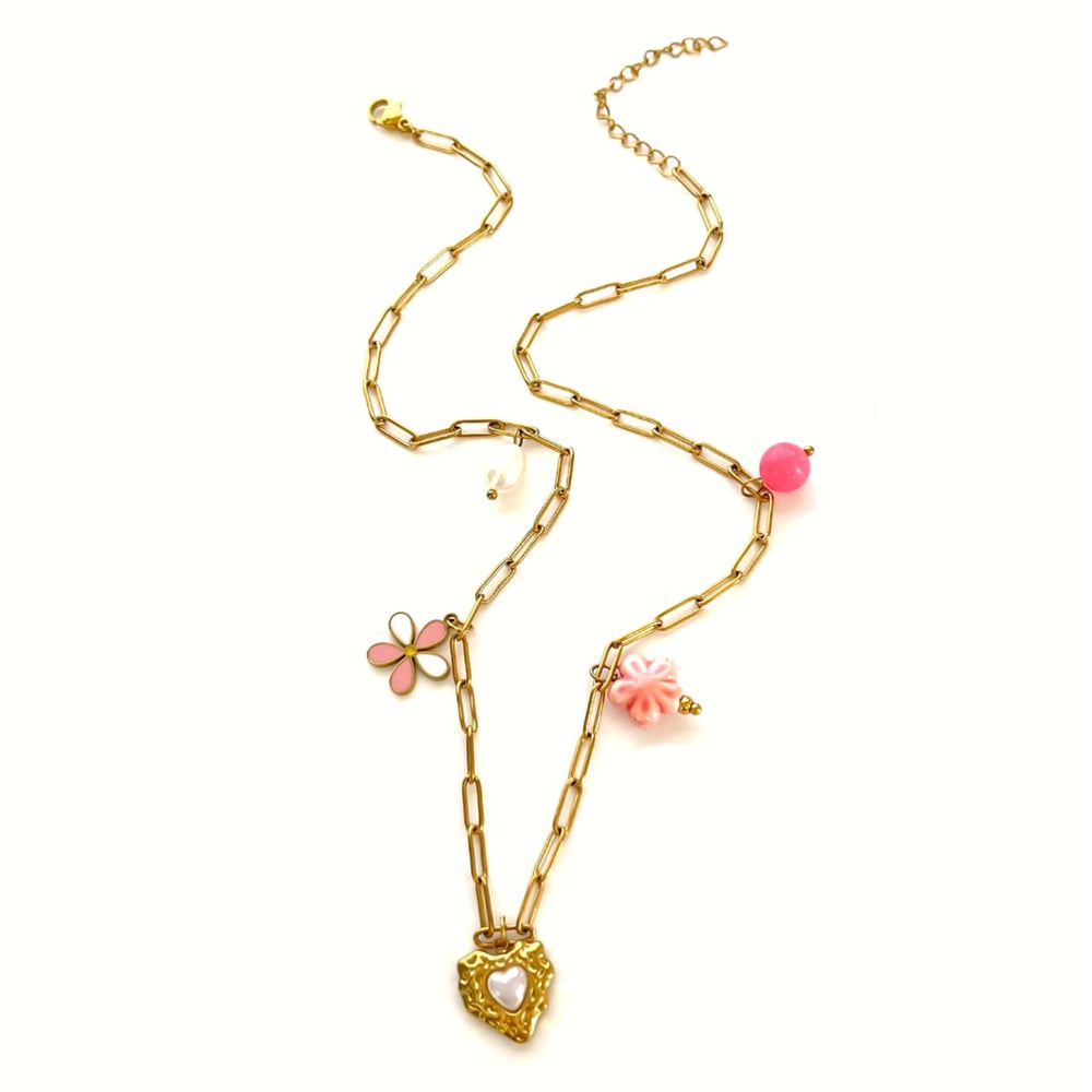 1 Piece Oceanic Stainless Steel Gold Color Pendant Necklace