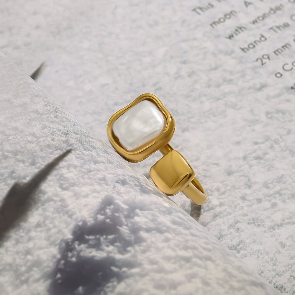 1 Pair Classic Oval Stainless Steel Gold Color Women's Stud Earrings h5Picture8