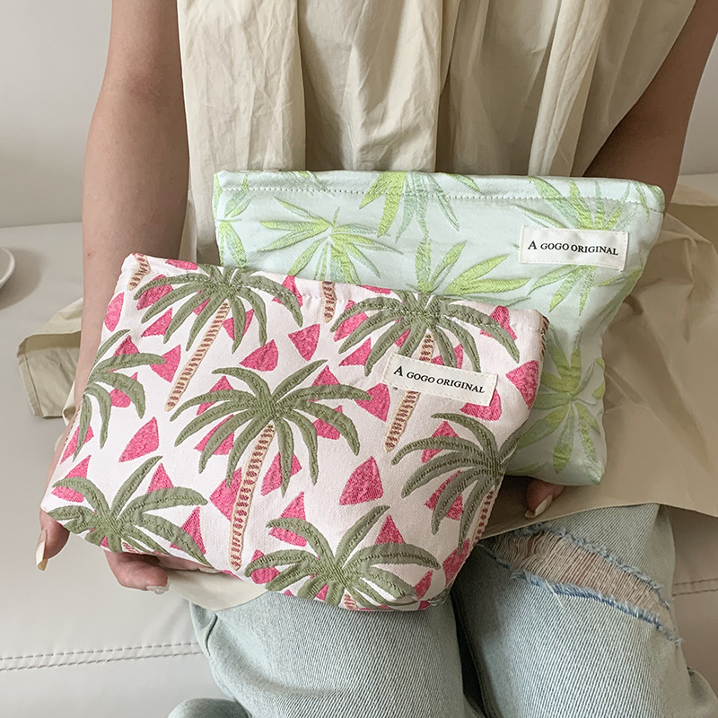 1 Piece Original Design Coconut Tree Resort Series Women's Makeup Bag Picture4
