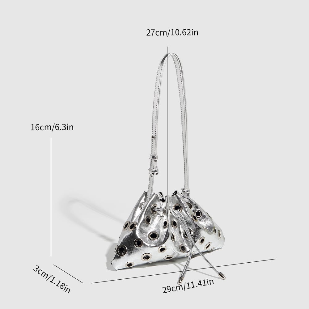 1 Piece Luxurious Series Classic Rivet PU Women's Shoulder Bags 