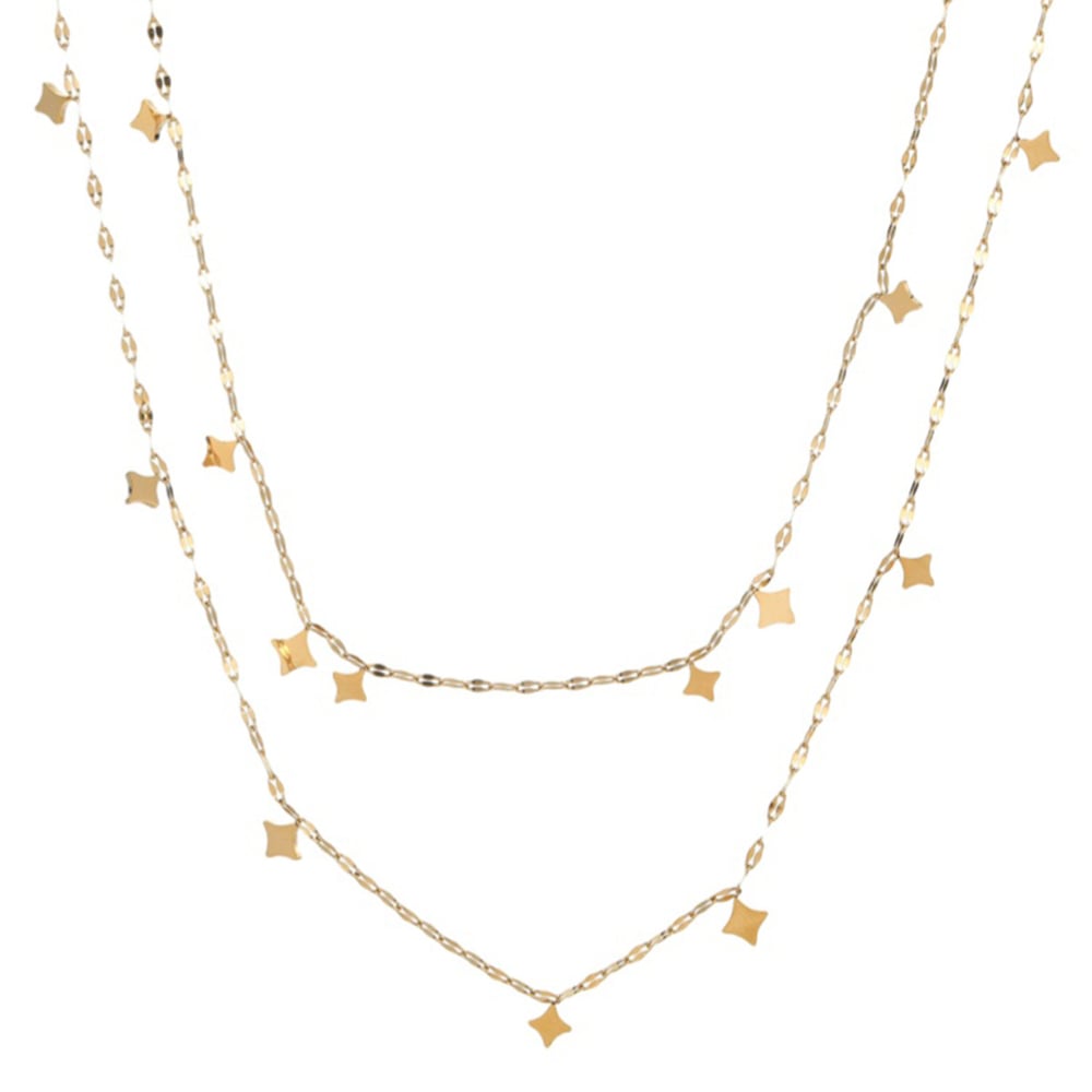 1 Piece Simple Series Simple Irregular Shape Stainless Steel  Women's Layered Necklaces h5Picture2