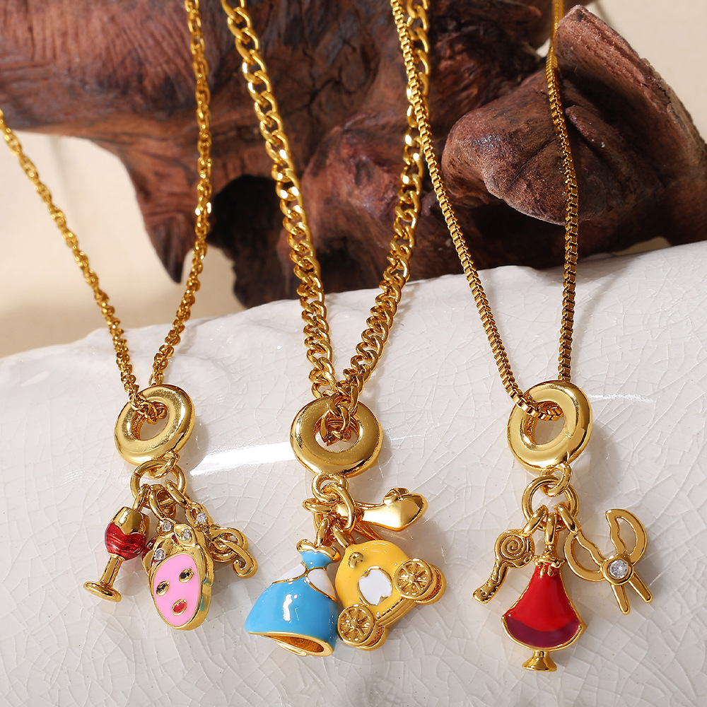 Collier pendentif DIY en acier inoxydable 1 pièce Image2