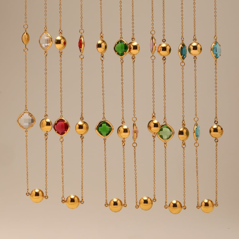 1 Piece Retro Rectangle Stainless Steel Gold Color Women's Pendant Necklaces h5Picture3