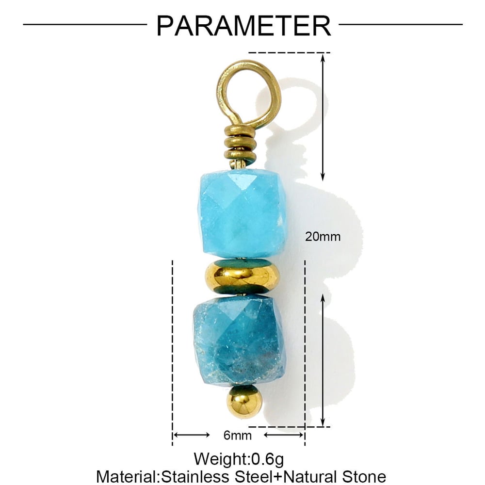 1 Piece Retro Beads Natural Stones Women's Pendants