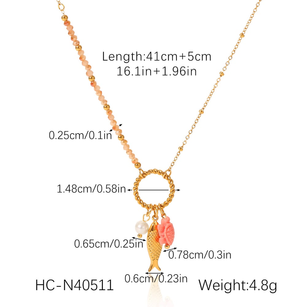 1 Pair Simple  Daily Turtle Stainless Steel  Gold Color Women's Pendant Necklaces Picture2