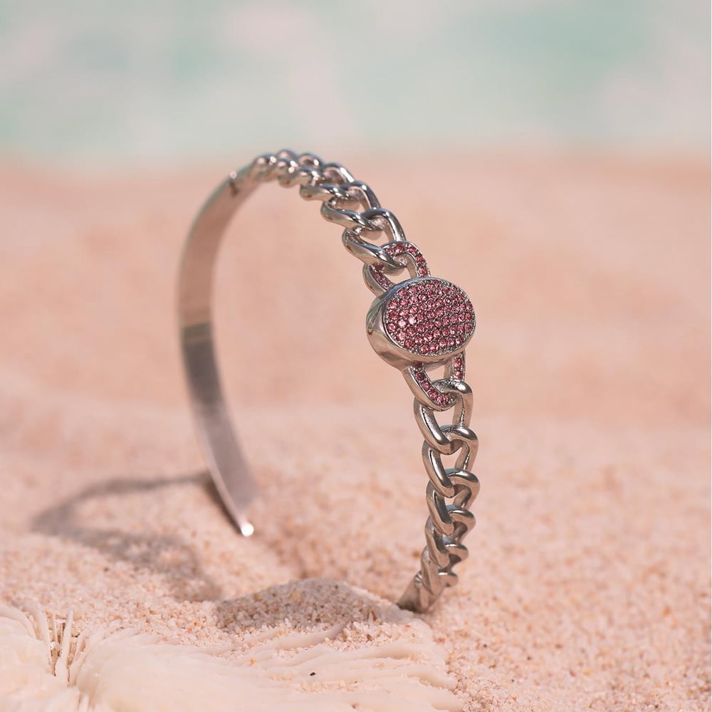 1 Stück Luxuriöse Serie Oval Edelstahl Gold Farbe Damen Armreifen Bild8