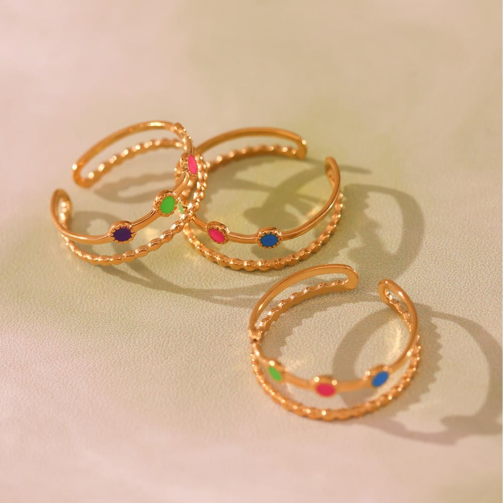 1 Piece Delicate Devil's Eye Stainless Steel Gold Color Women's Bracelets Sets h5Picture9