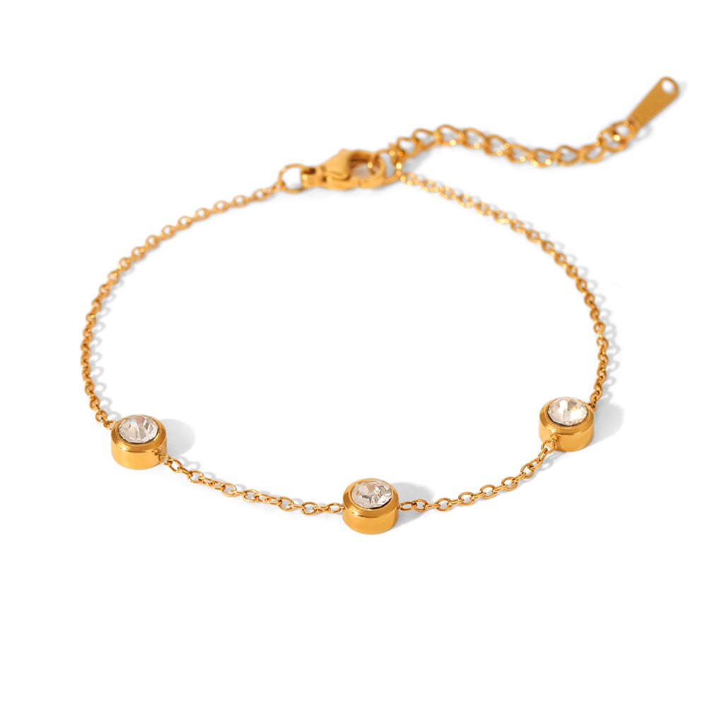 1 Piece Irregular Shape Stainless Steel  Gold Color  Women's Necklaces Sets