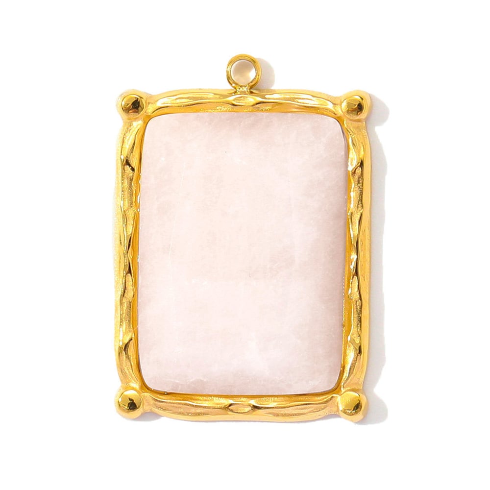 1 pezzo di ciondolo classico ovale in pietre naturali da donna