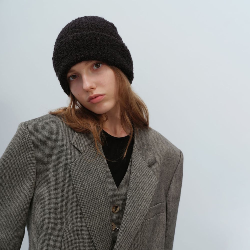 1 Stück Plüsch-Damenhüte aus einfarbigem Polyester h5Bild4