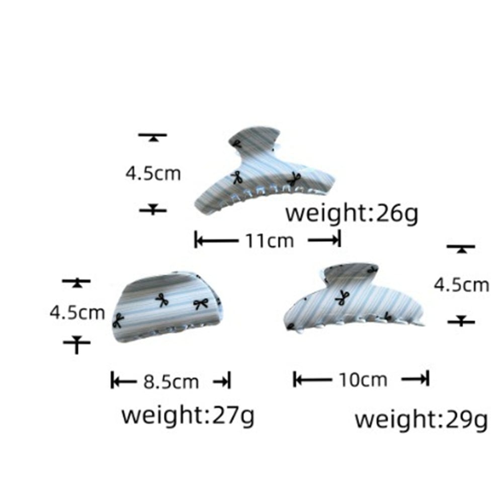 1 Pair Simple Series Sweet Bow Knot Acetate Women's Hair Claws h5Picture5