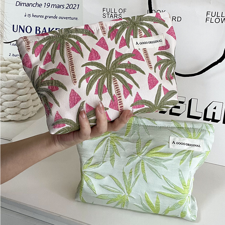 1 Piece Original Design Coconut Tree Resort Series Women's Makeup Bag Picture5