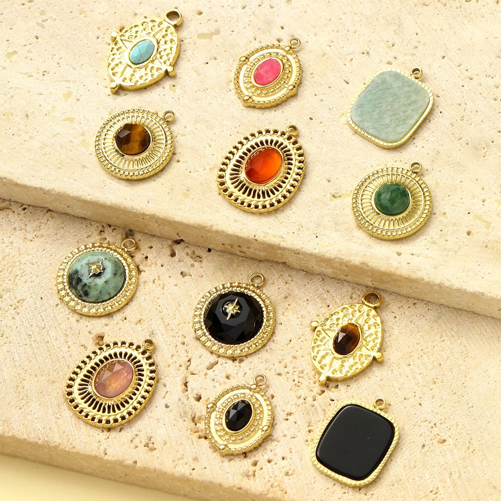 1 Piece Vintage Natural Stones Women's Pendants h5Picture3