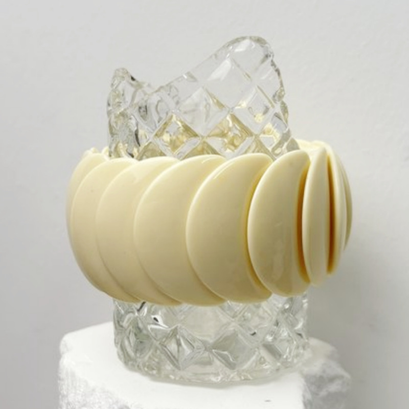 Braccialetti da donna in acrilico con sfumatura di colore retrò, serie lussuosa, 1 pezzo Immagine5