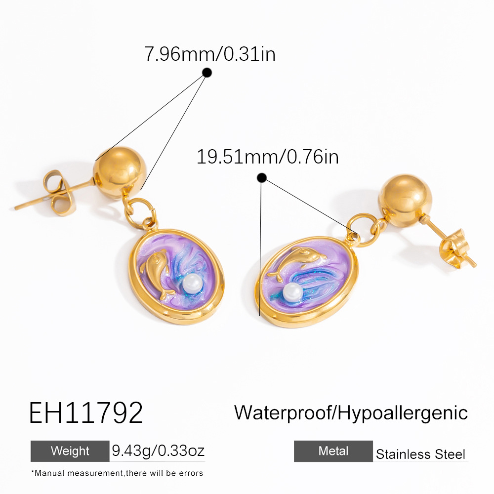 1 Pair Ocean Resort Series  Shell Pendant  Women's Earring Picture2