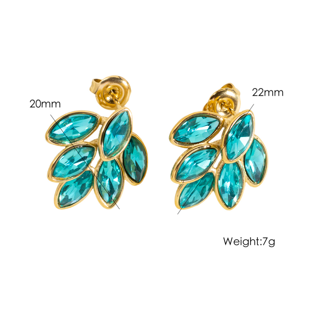 Simple and Elegant Stainless Steel Women's Stud Earrings