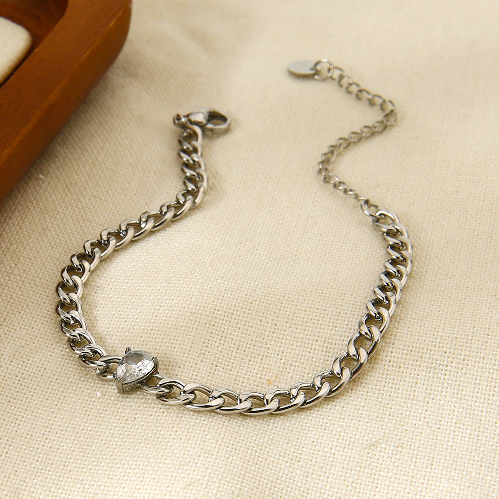 1 Piece Simple Daily Droplet Chain Stainless Steel Chain Bracelets h5Picture4