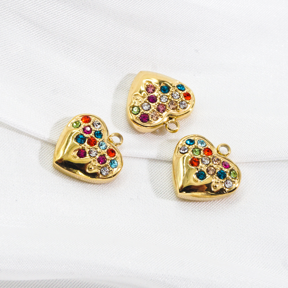 1 Piece Luxurious  Classic Heart Stainless Steel  Women's Pendants h5Picture3