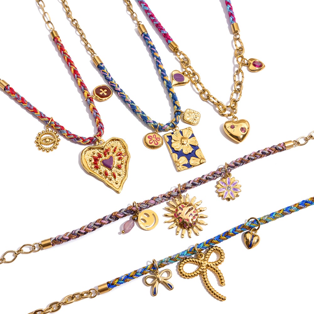 1 Piece Luxurious Shinning Stainless Steel Gold Color Women's Pendant Necklaces Picture8