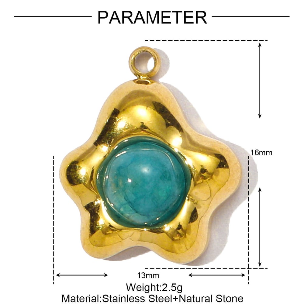 1 Piece Simple Droplet Natural Stones Women's Pendants h5Picture2