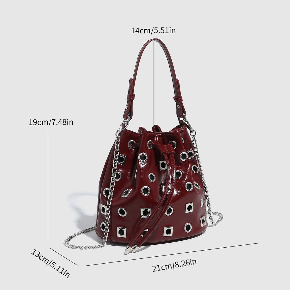 1 Piece Luxurious Fashionable and Classic Rivet Women's Shoulder Bags 