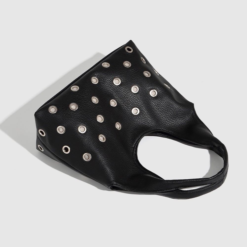 1 PieceLight Luxury Solid-color Rivet with Large Capacity Women’s Shoulder Bags h5Picture3