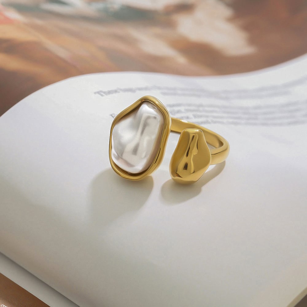 1 Pair Classic Oval Stainless Steel Gold Color Women's Stud Earrings h5Picture7