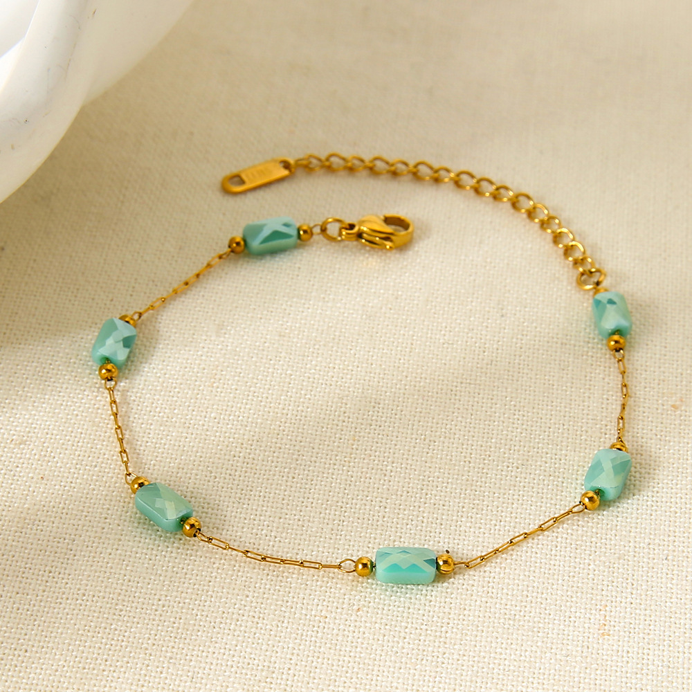 1 Piece Luxurious Elegant Chain  Stainless Steel  Women's Chain Bracelets h5Picture3