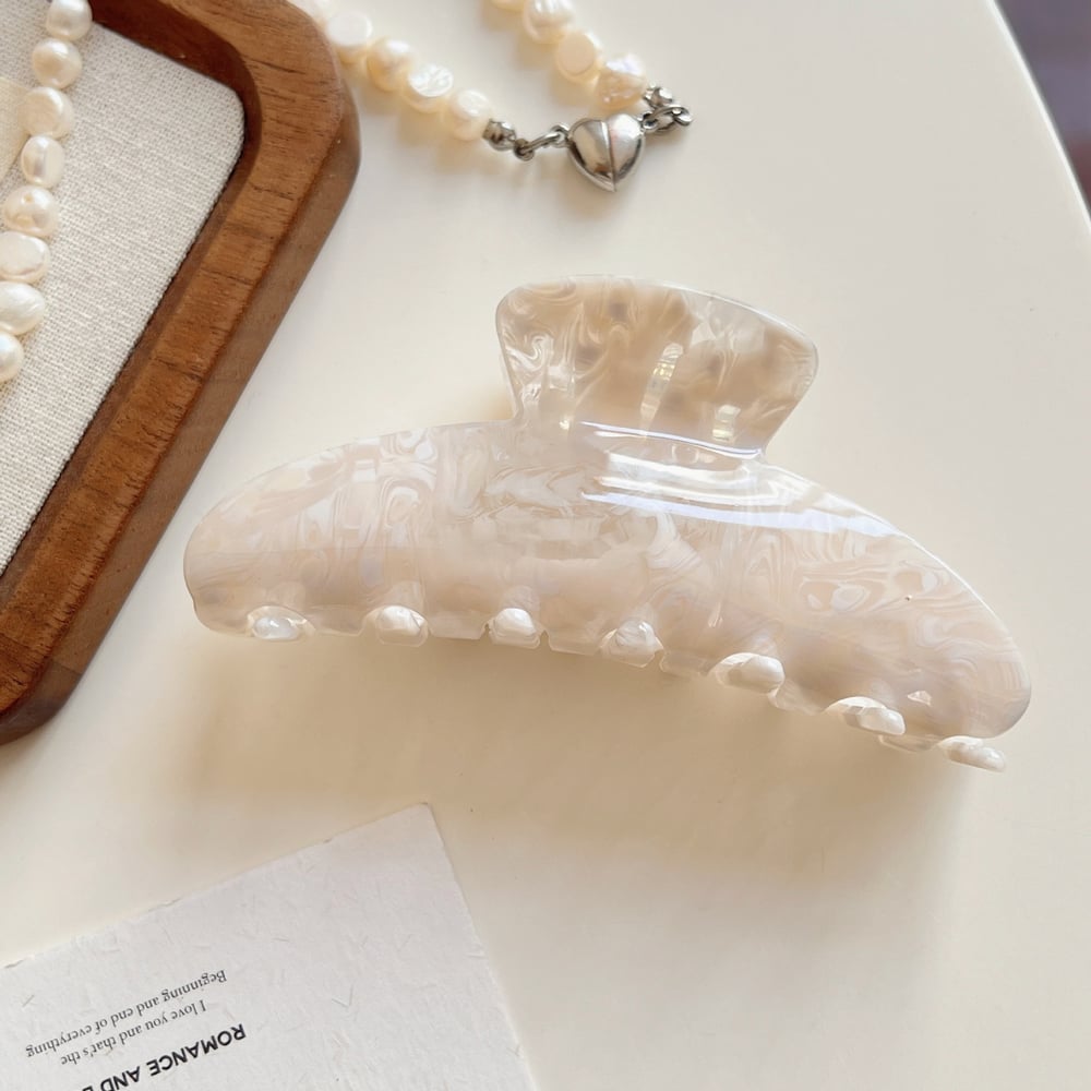 1 Pair Daily Mixed Color Acetate Women's Hair Claws