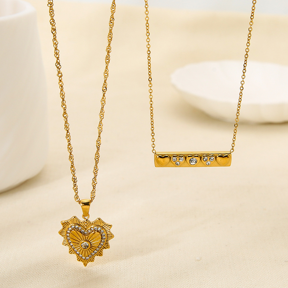 1 Piece Luxurious Series Retro Geometric Stainless Steel  Pendant Necklace Picture3