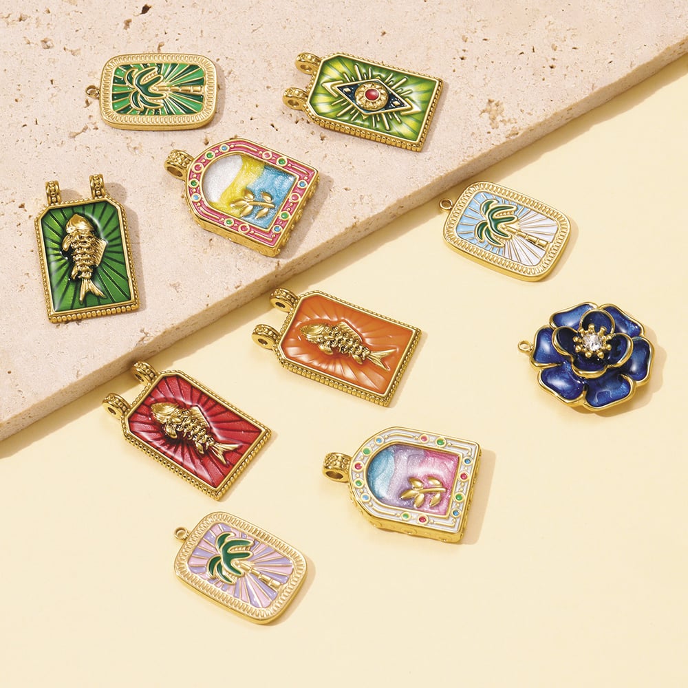 1 Piece Classic Tarot Stainless Steel Women's Pendants Picture4