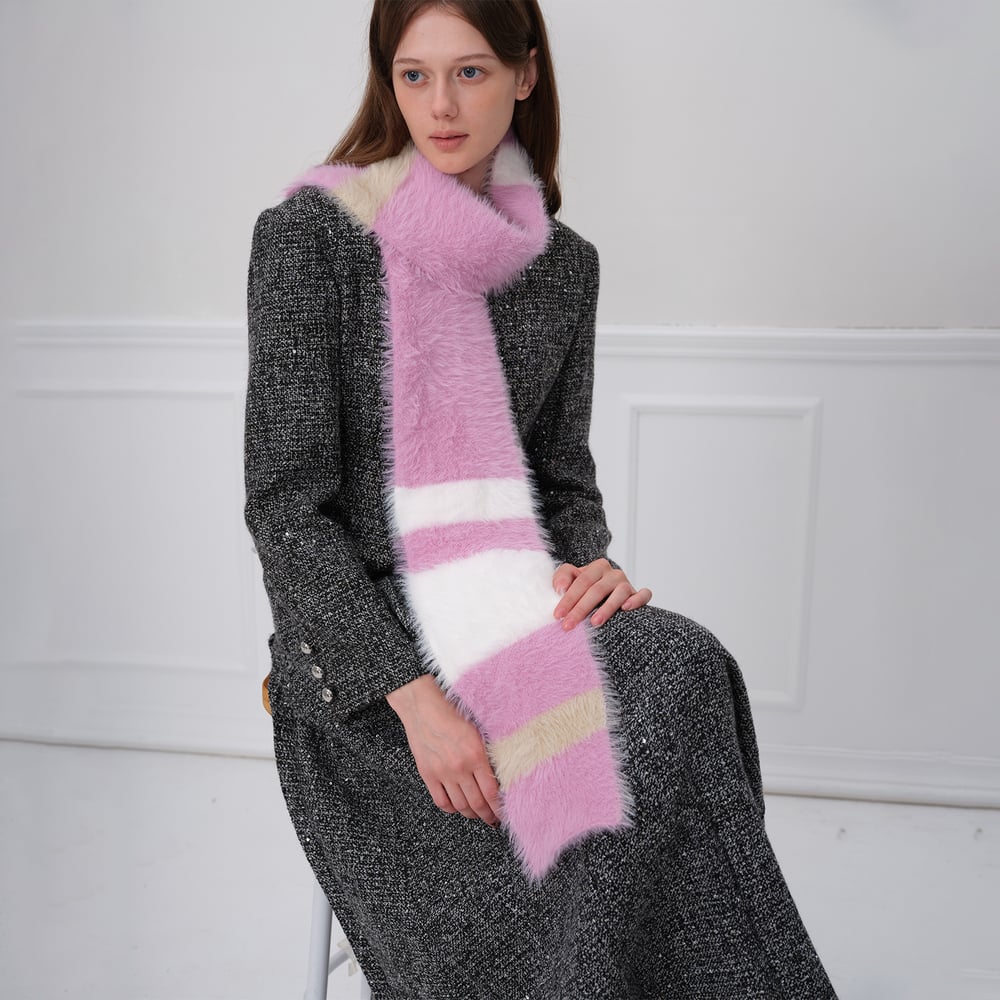 1 Stück Simple Series Casual Strip Nylon Damen Sommerschals Bild4