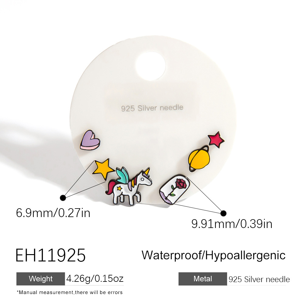 Cute Ocean Series 925 Sterling Women's Stud Earrings h5Picture2