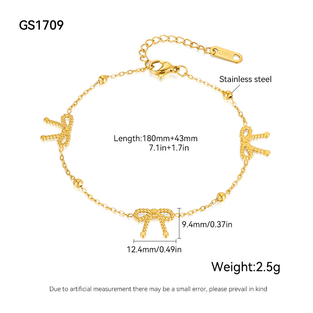 1 Stück Herz Edelstahl Goldfarben Charm Armband h5Bild2