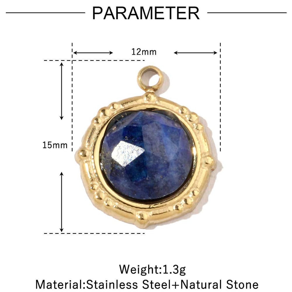1 Piece Classic Colorful Natural Stones Women's Pendants
