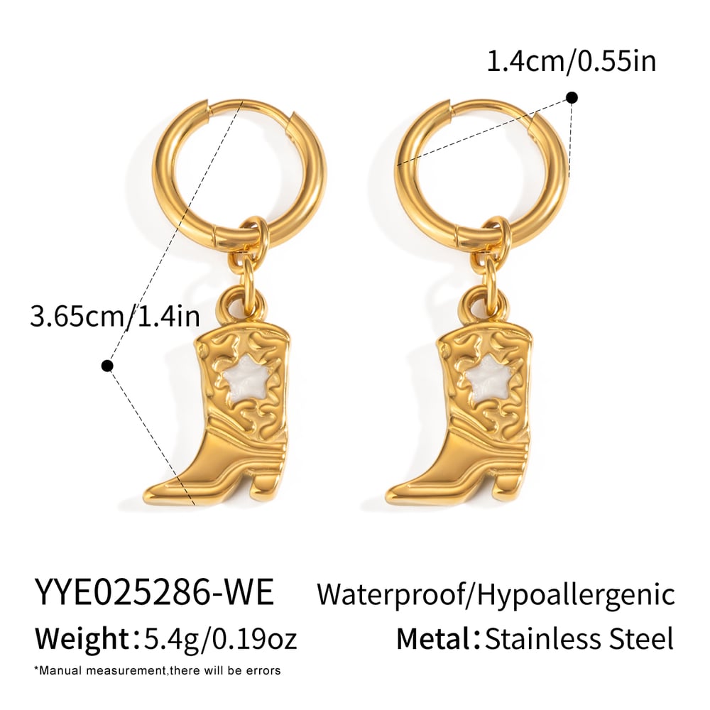 1 Pair Simple Irregular Shape Stainless Steel  Gold Color  Women's Drop Earrings