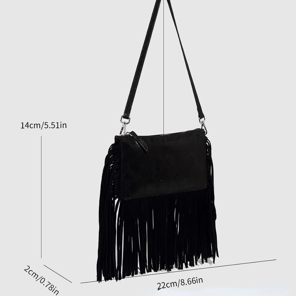 1 Piece Simple Series Casual Tassel PU Women's Shoulder Bags
