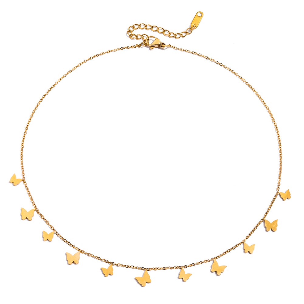 1 Piece Luxurious Eye Pattern Stainless Steel Gold Color Women's Pendant Necklaces