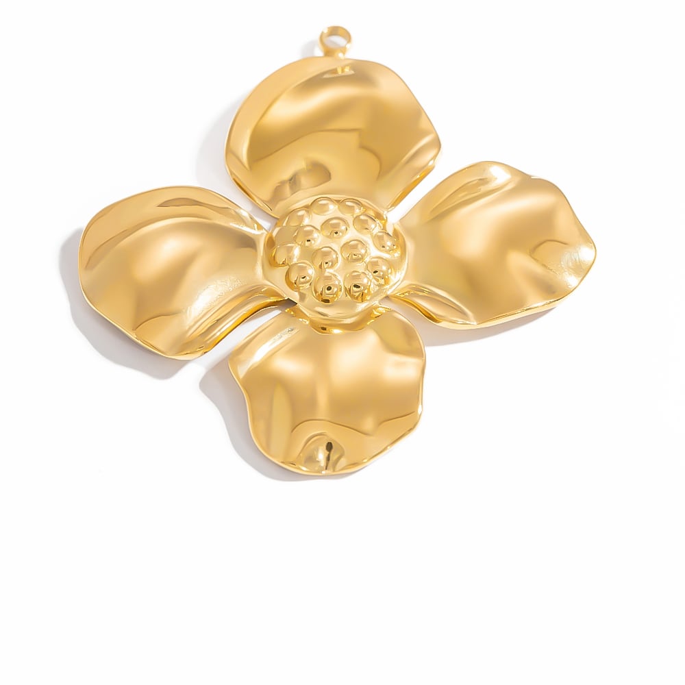 1 Piece Oceanic Stainless Steel Gold Color DIY Pendant