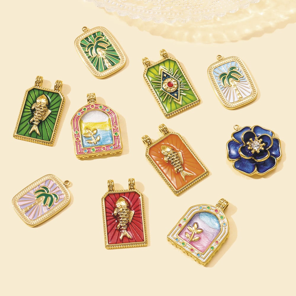 1 Piece Classic Tarot Stainless Steel Women's Pendants Picture3