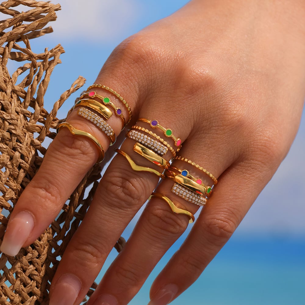 1 Piece Delicate Devil's Eye Stainless Steel Gold Color Women's Bracelets Sets h5Picture3