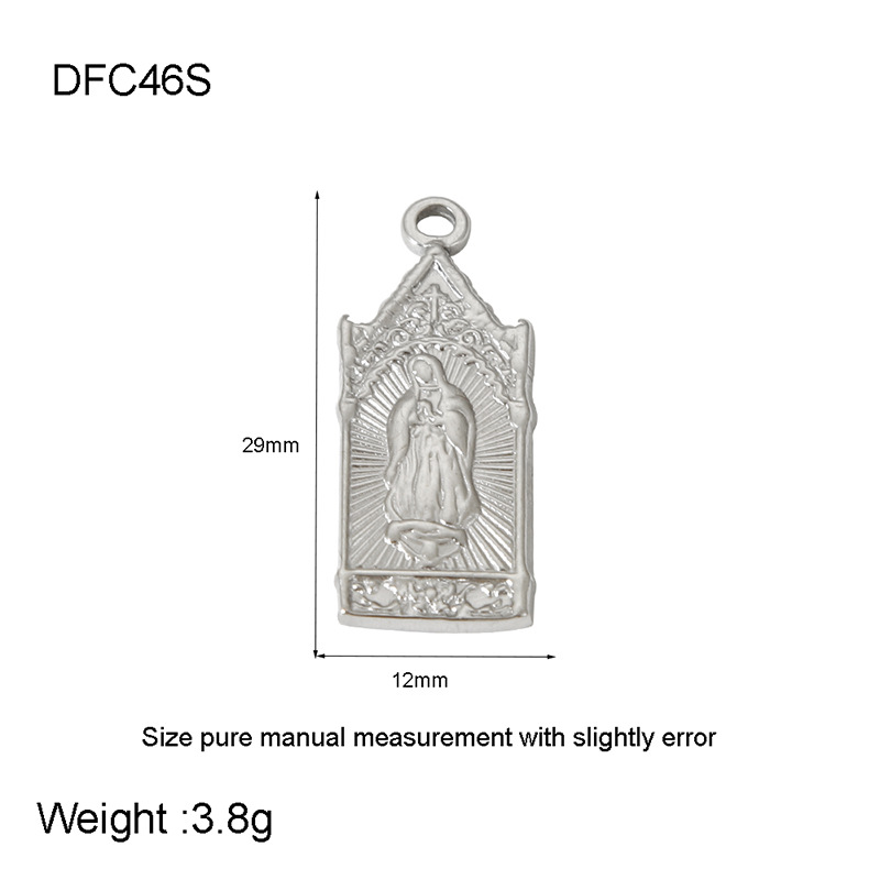 Pendentif DIY en forme de bottes de cowboy en acier inoxydable (1 paire)