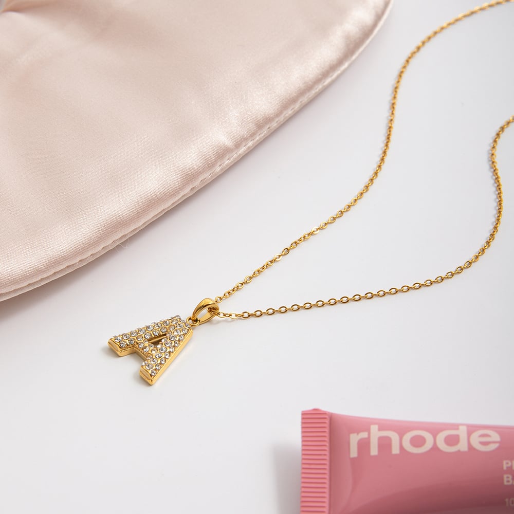 1 Piece Classic Letter Stainless Steel Gold Color Women's Pendant Necklaces Picture7